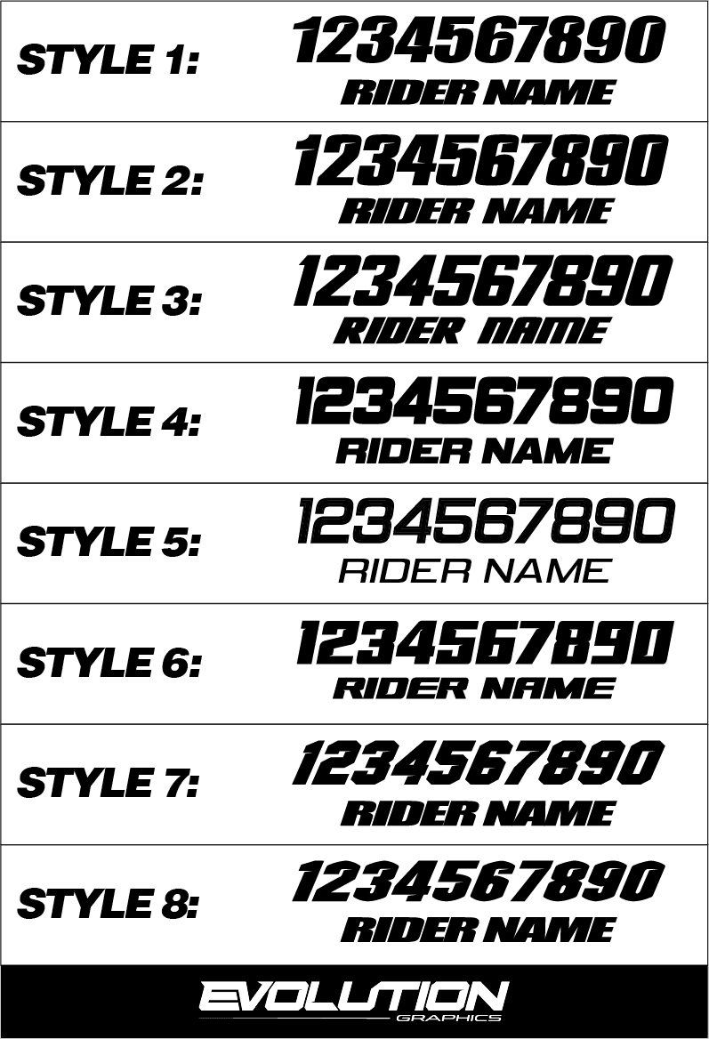 'Speed' Series - Evolution Graphics Co.