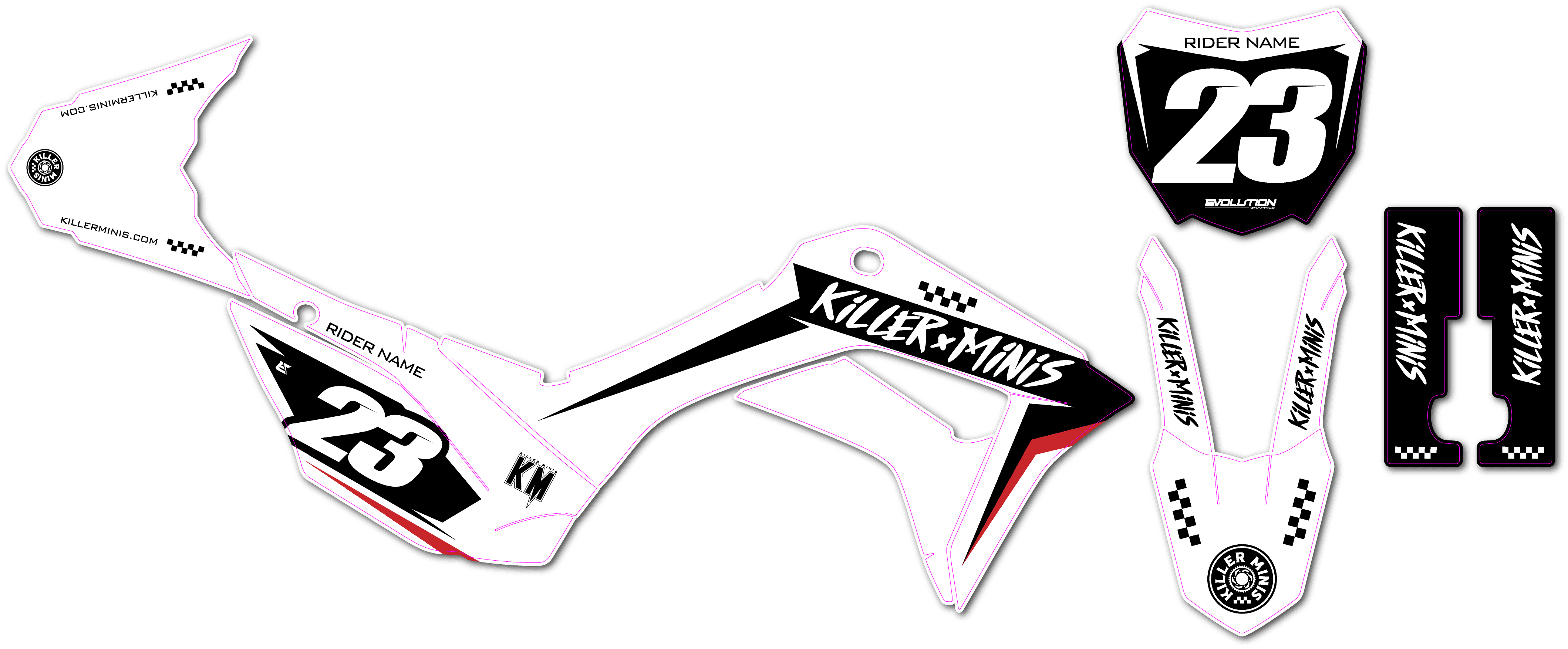 Killer Minis ‘Race’ Series - Evolution Graphics Co.