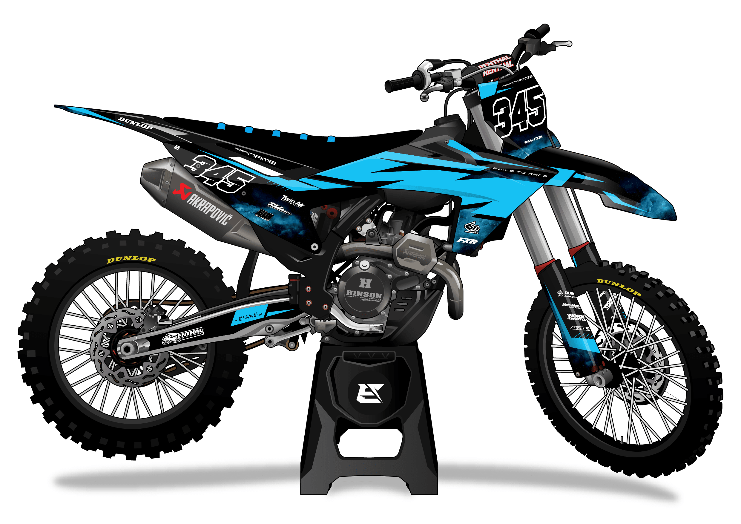 'Pro' Series Cyan - Evolution Graphics Co.