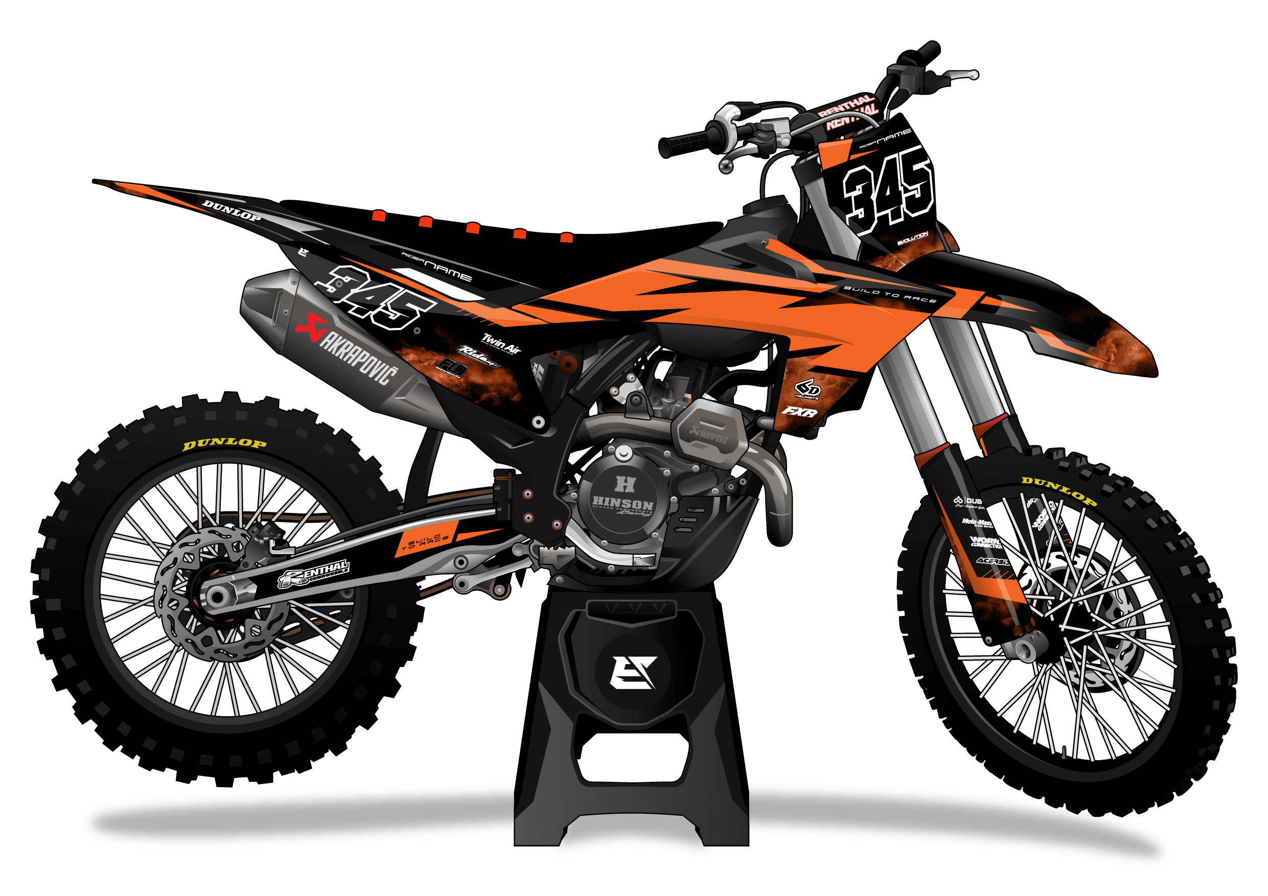 'Pro' Series Orange - Evolution Graphics Co.